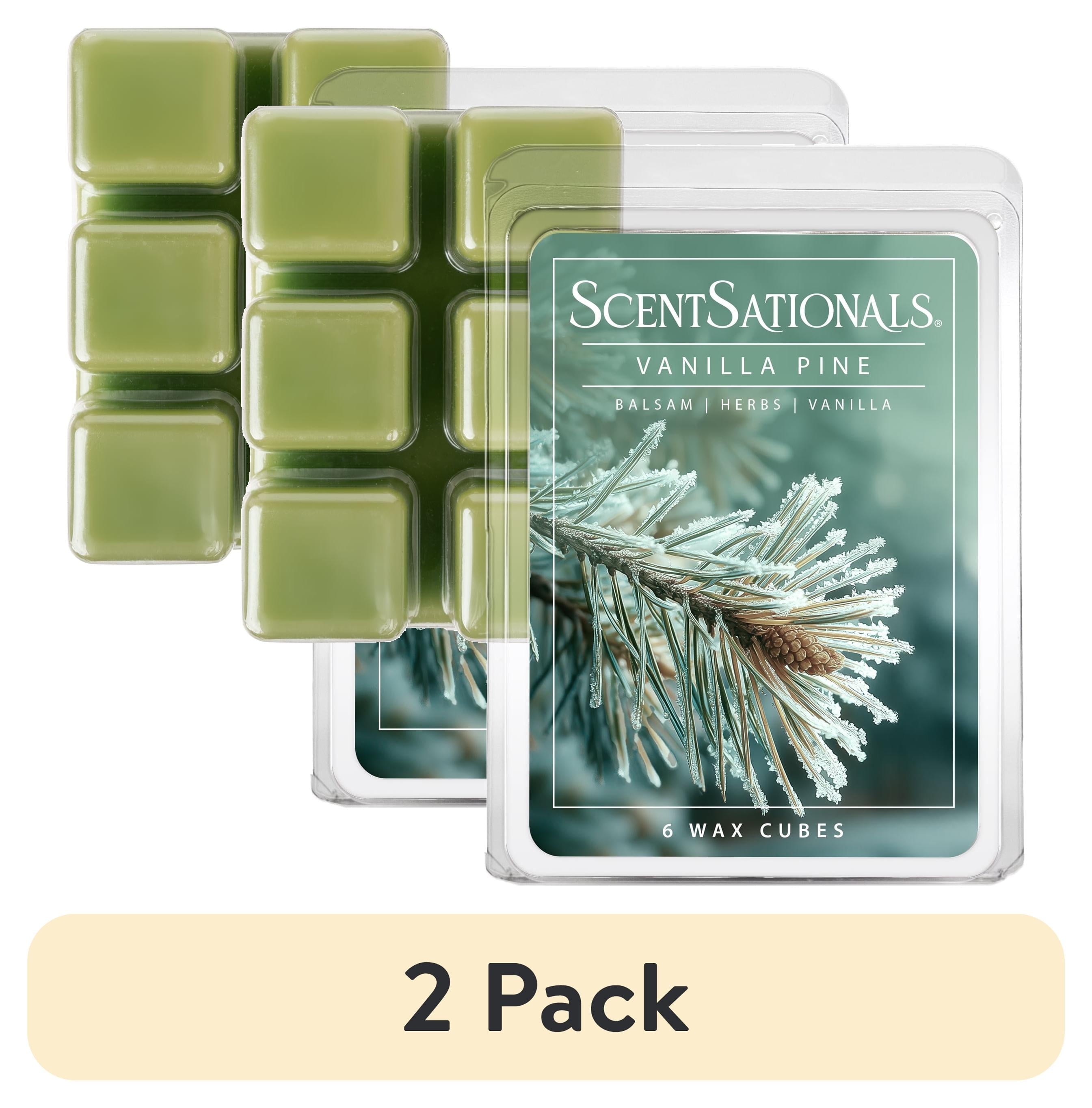 (2 Pack) Vanilla Pine Scented Wax Melts, , 2.5 Oz