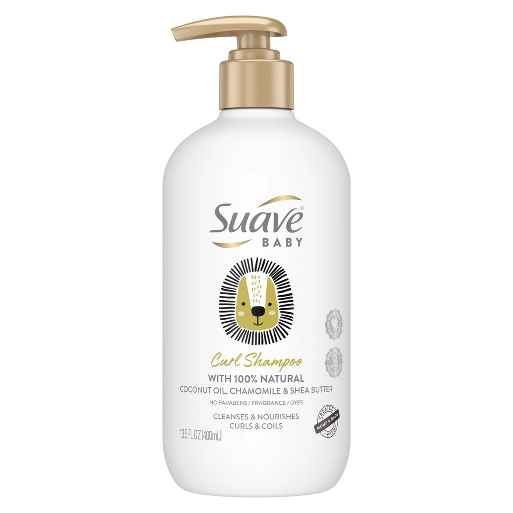 Baby Curl Shampoo with Pump, 100% Coconut Oil, Chamomile & Shea Butter, 100% Natural, 13.5 Oz